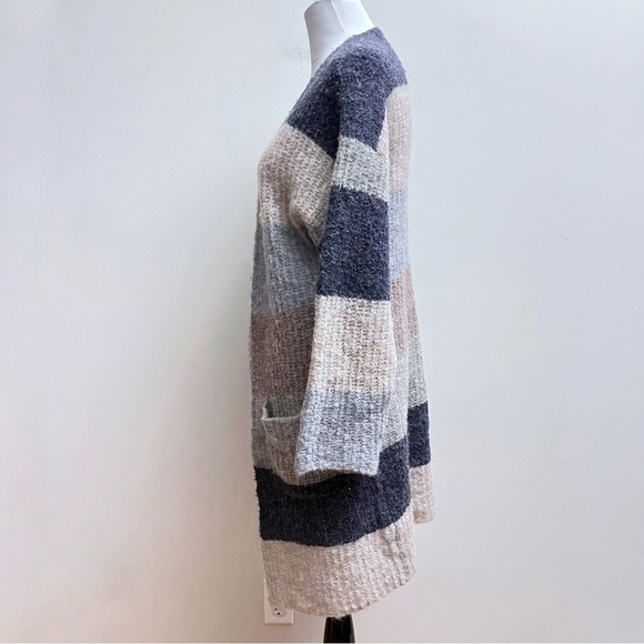 Pepin Anthropologie Alpaca Wool Blend Colorblock Open Front Cardigan Small - Picture 6 of 9
